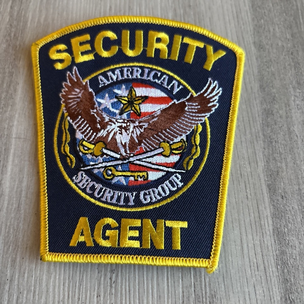 Vintage American Security Agent Eagle Group Original Patch Embroidered Insignia